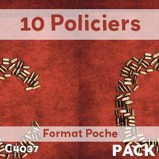 Couverture Pack de 10 romans policiers Format Poche (soit le livre à 500 F)