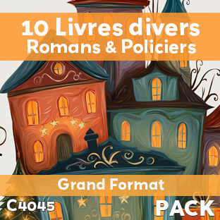 Couverture Pack de 10 livres Romans & Policiers (soit le livre à 600 F)