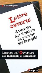 Couverture Lettre ouverte du dernier des chrétiens au premier des français