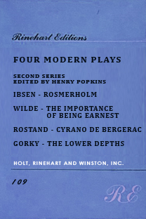 Couverture Four modern plays (second series)