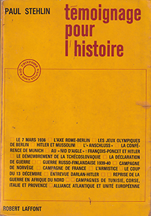 Couverture Témoignage pour l'histoire