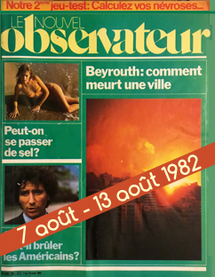 Couverture Le Nouvel Observateur