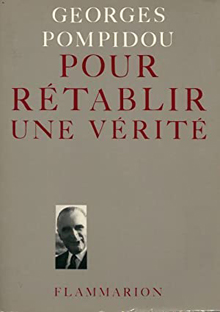 Couverture Pour rétablir une vérité