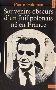 Couverture Souvenirs obscurs d'un juif polonais né en France
