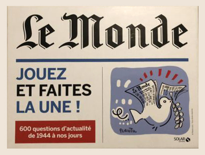 Couverture Jeu Le Monde - Jouez et faites la Une !