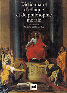 Couverture Dictionnaire d'éthique et de philosophie morale