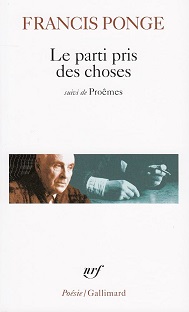 Couverture Le parti pris des choses