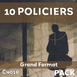 Couverture Pack de 10 romans Policiers Grand Format (soit le livre à 1.000 F)