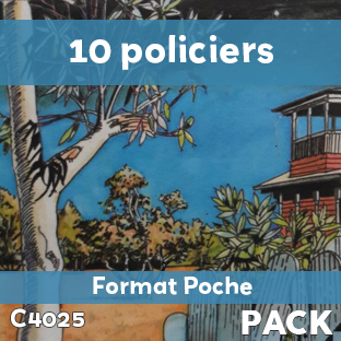 Couverture Pack de 10 romans Policiers (soit le livre à 300 F)